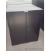 Teknion Black 36x18x42 2 Door Metal Storage Cabinet, Locking